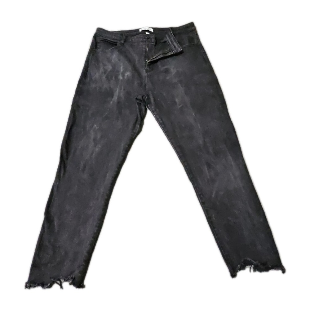 Abercrombie & Fitch Curve Love High Rise Super Skinny Ankle Jeans Black 34 / 18R